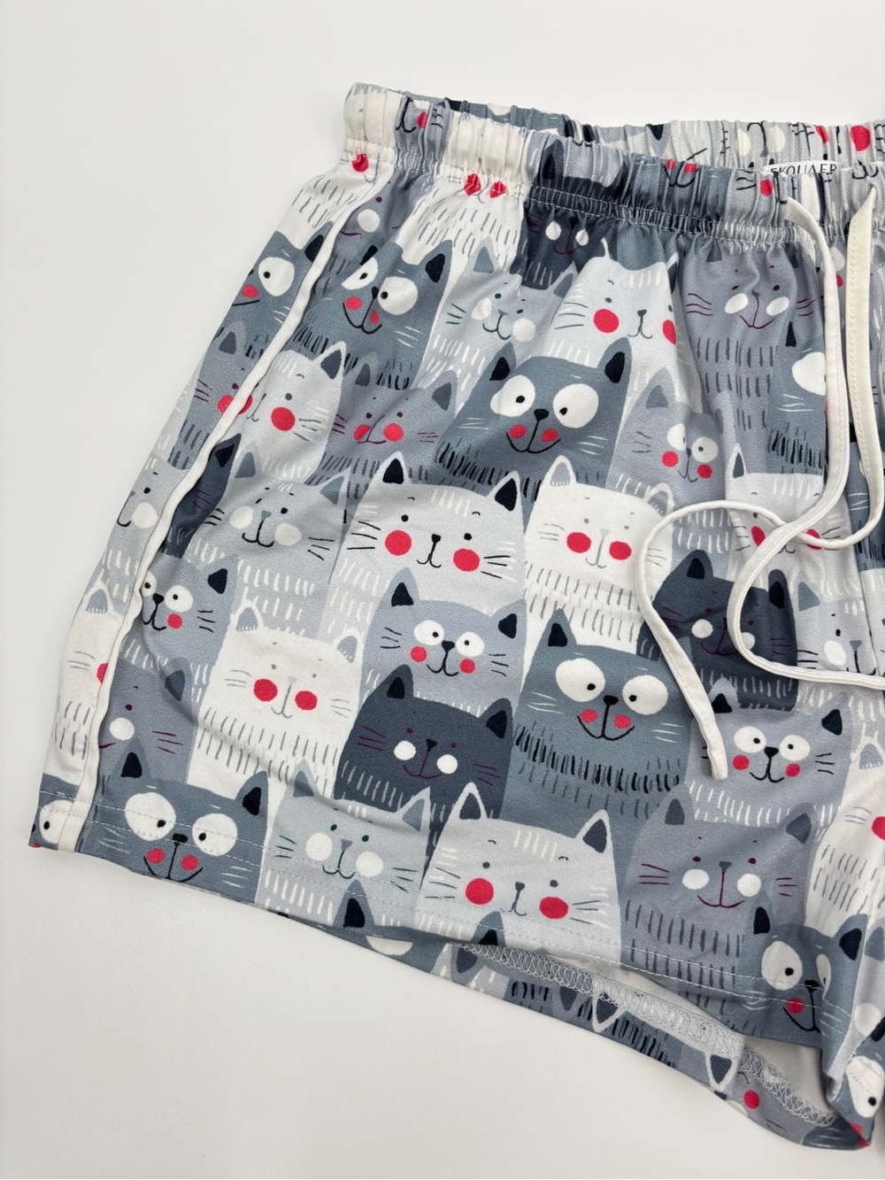 Ekouaer Cat Print Pajama Short Set - Picture 10 of 16